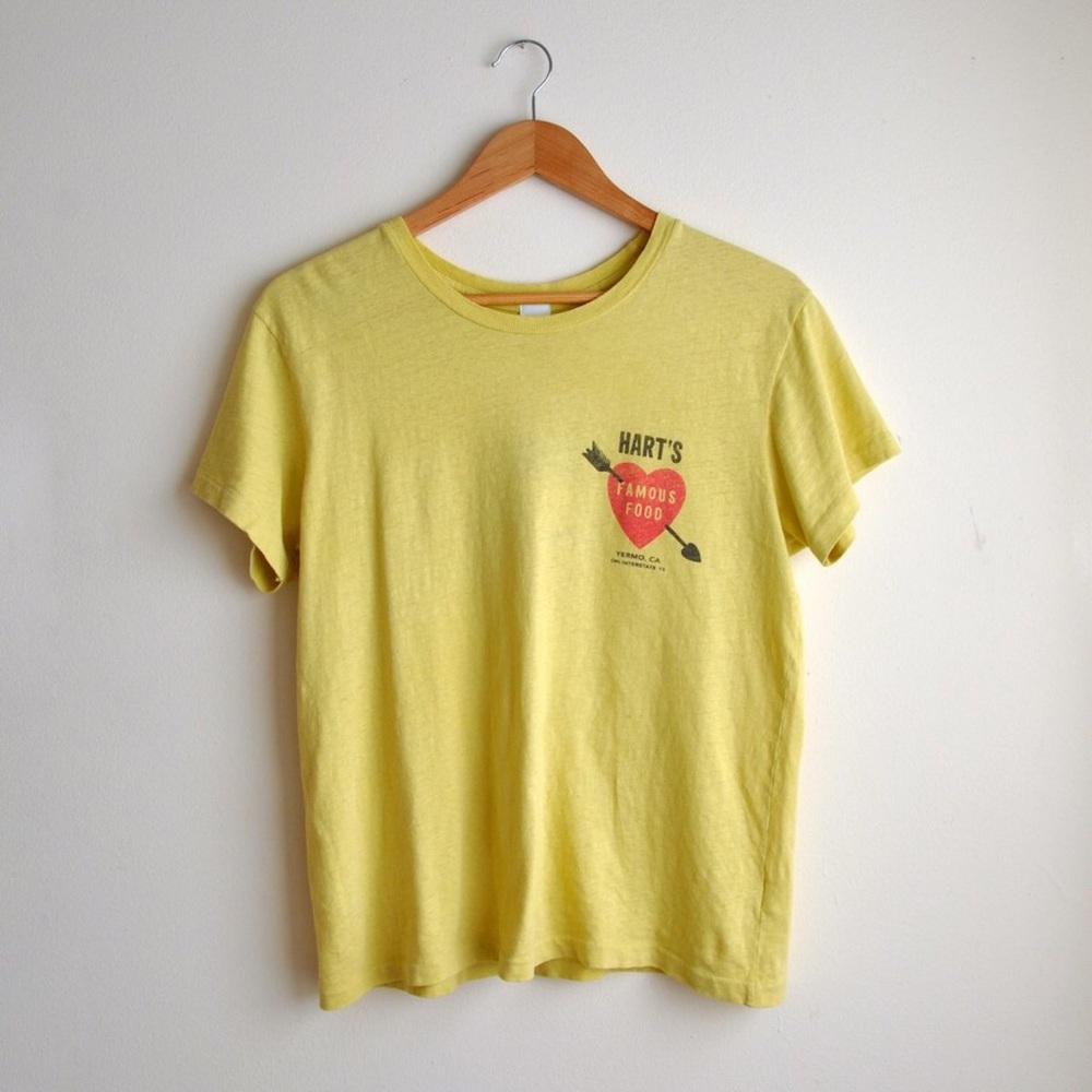 RE/DONE 70S LOOSE HARTS TEE